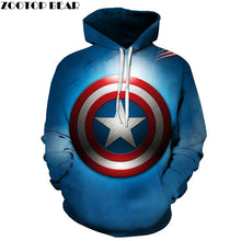Load image into Gallery viewer, Captain America Shield Sweatshirt
